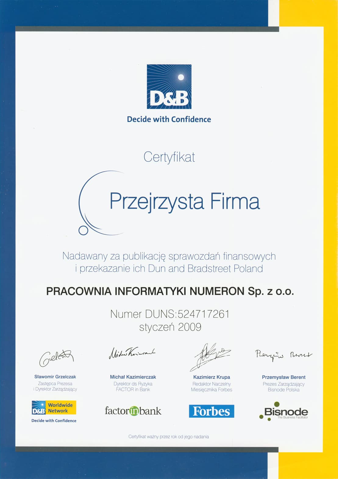 certyfikat_D&B_przejrzystaFirma_01.2009